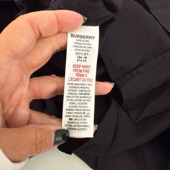 Burberry Girls Black Pleated Kilt Skirt Adjustable Waist Sz 12 - Picture 6 of 6